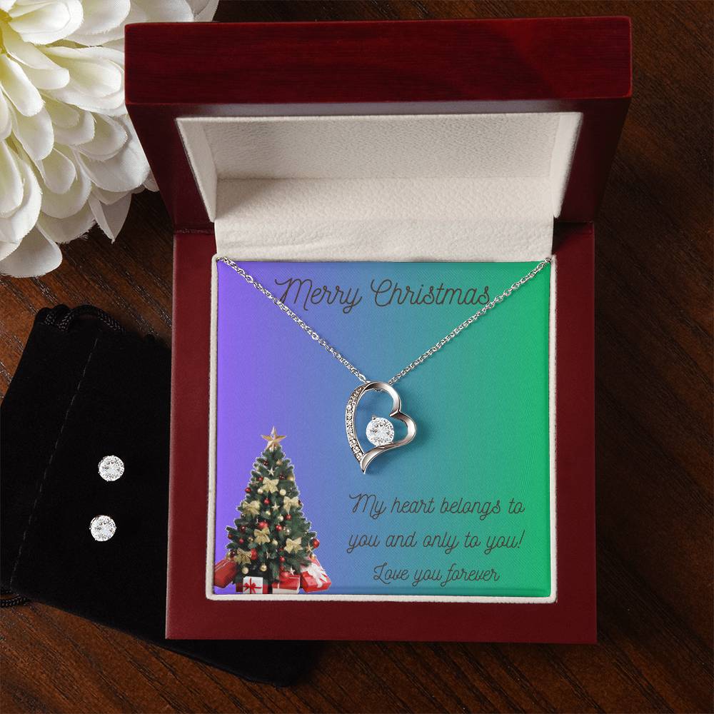 Forever Love Necklace and Matching Earrings