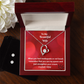 Love Forever Necklace and Cubic Zirconia Earring Set