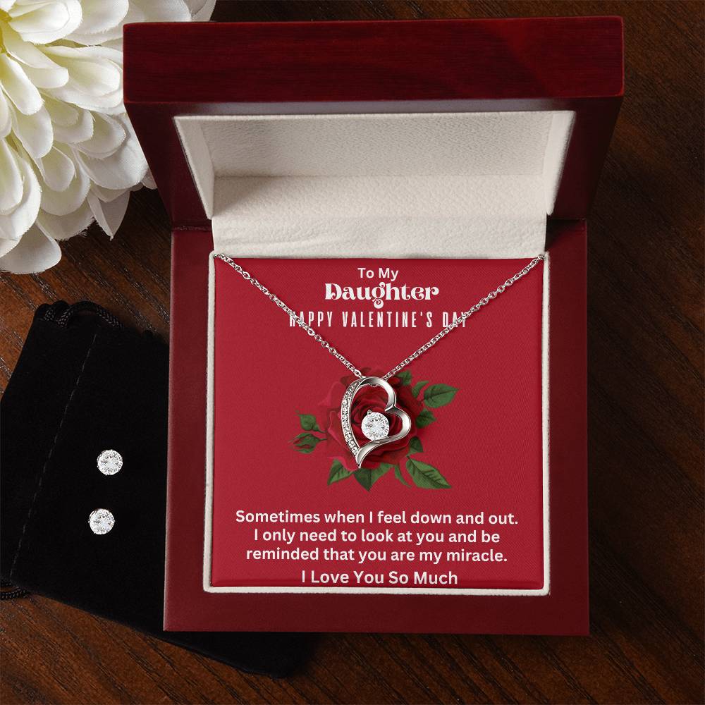 Forever Love Necklace and Earring Set