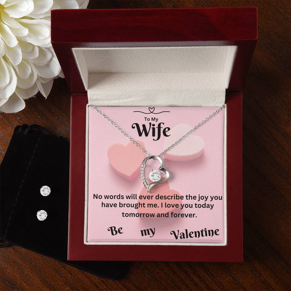 Forever Love Necklace and Earring Set.