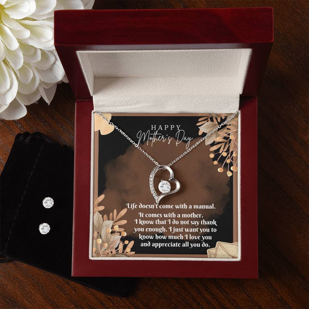 Love Forever Necklace with Earring Set
