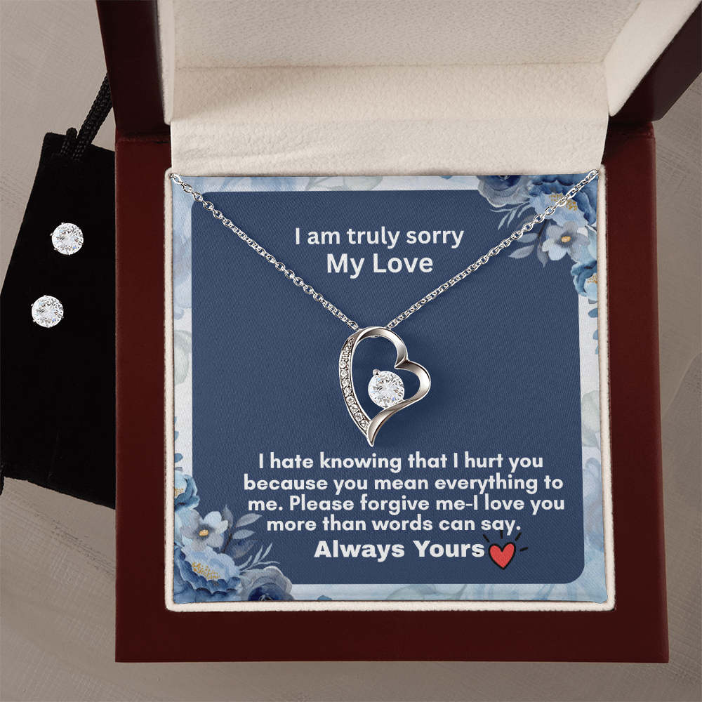 Forever Love Necklace bd Earring Set