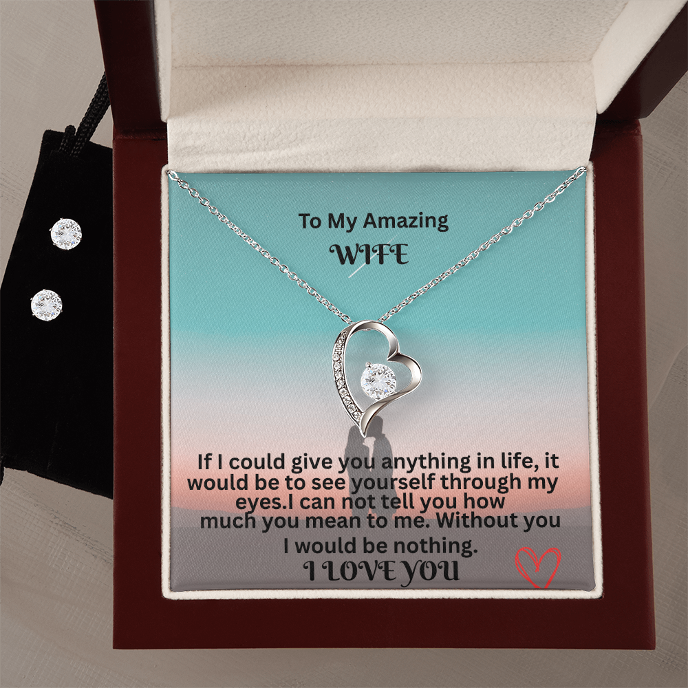 Forever Love Necklace and Earring Set