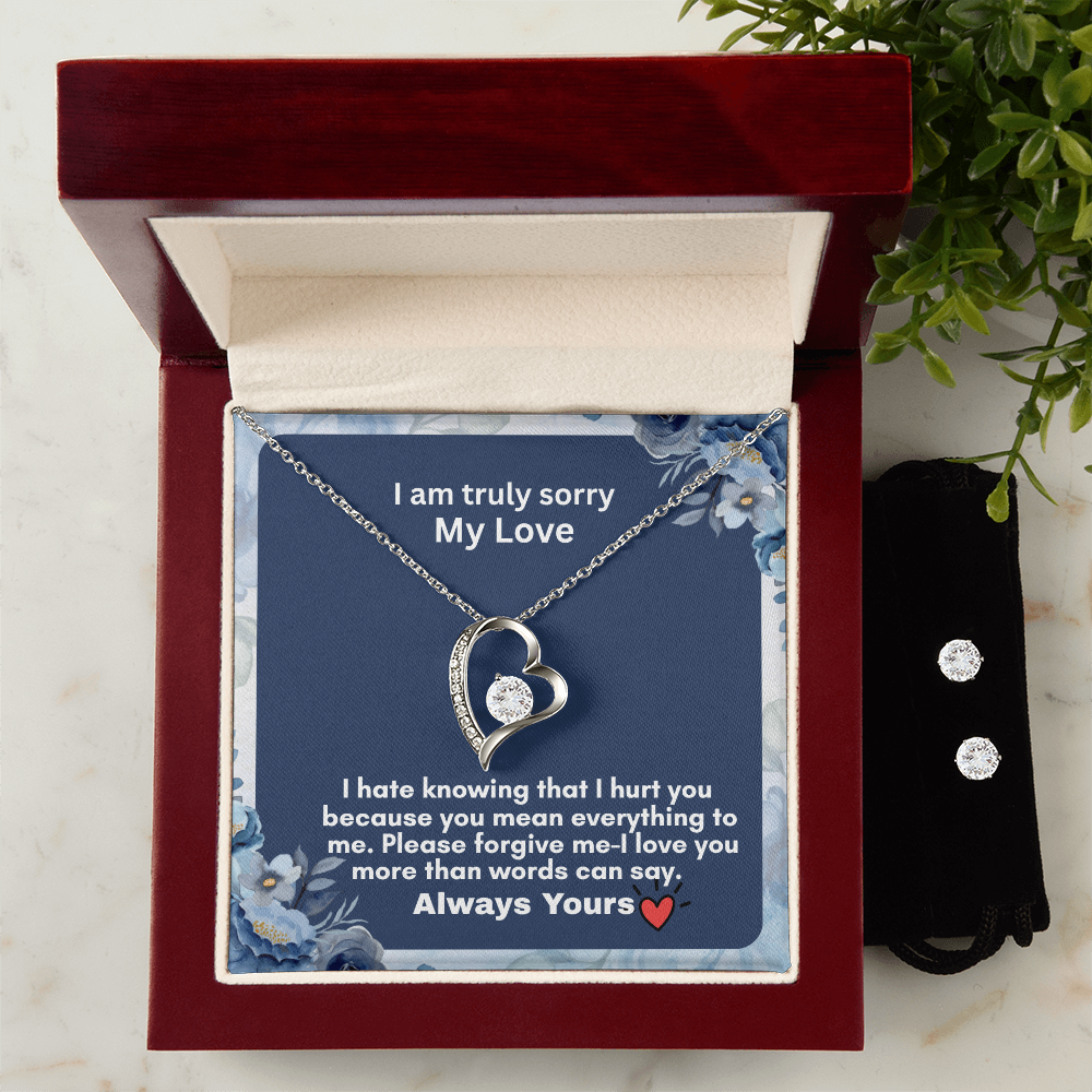 Forever Love Necklace bd Earring Set