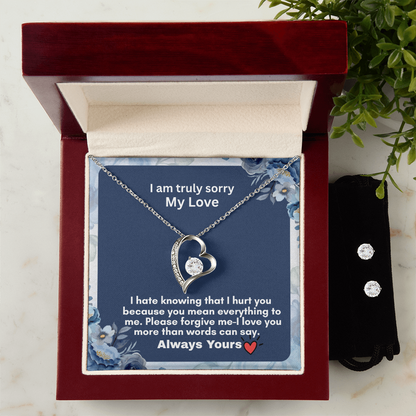 Forever Love Necklace bd Earring Set