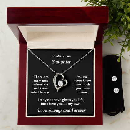 The Forever Love Necklace and Earring Set