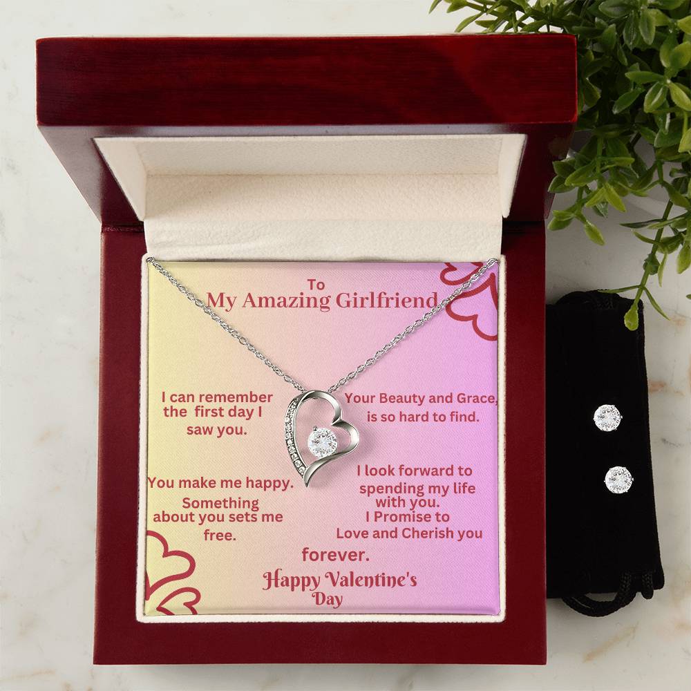 Forever Love Necklace and Earring Set