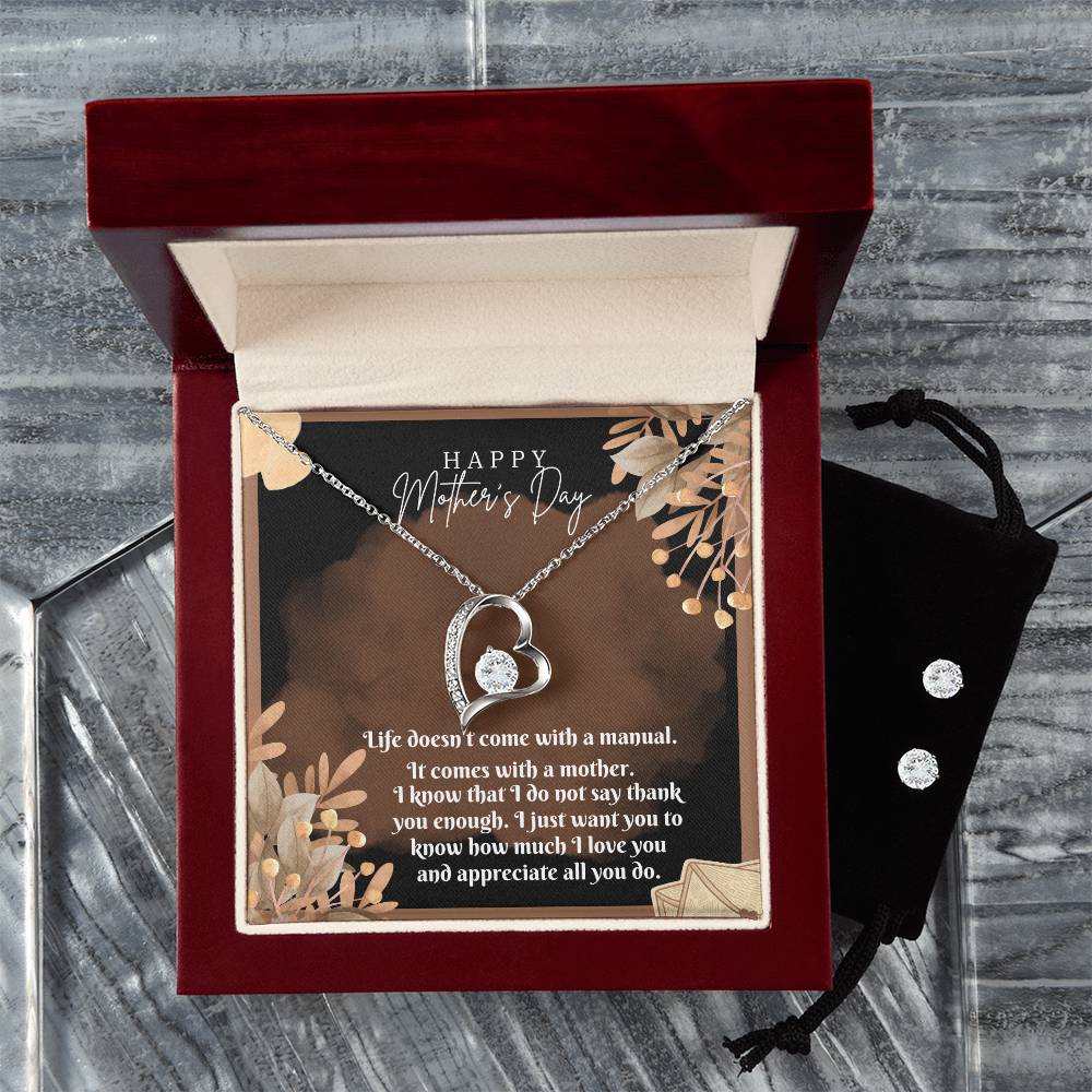 Love Forever Necklace with Earring Set