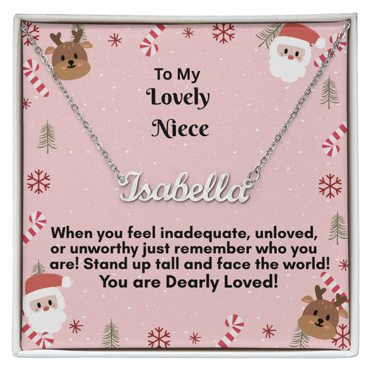 Personalized Named Necklace   on sale now half price!