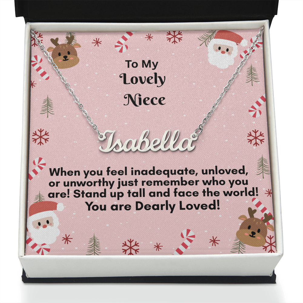 Personalized Named Necklace   on sale now half price!