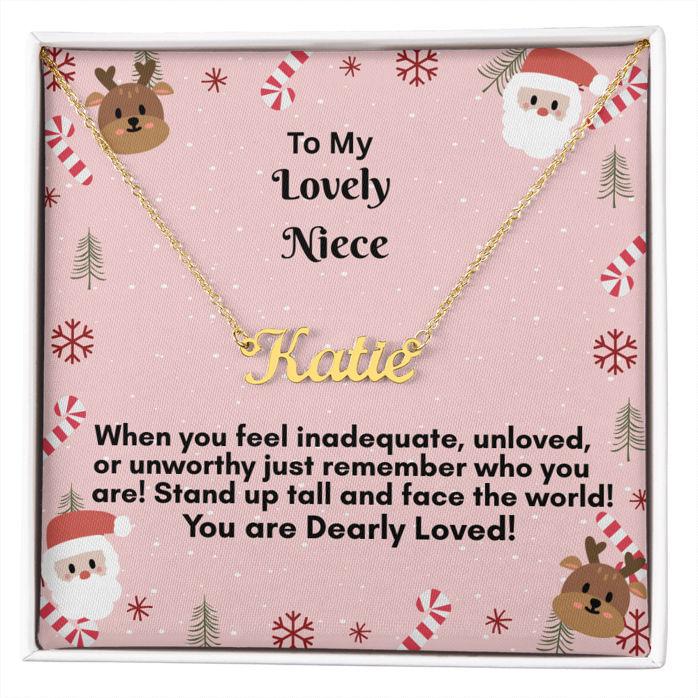 Personalized Named Necklace   on sale now half price!