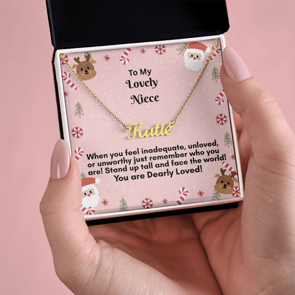 Personalized Named Necklace   on sale now half price!