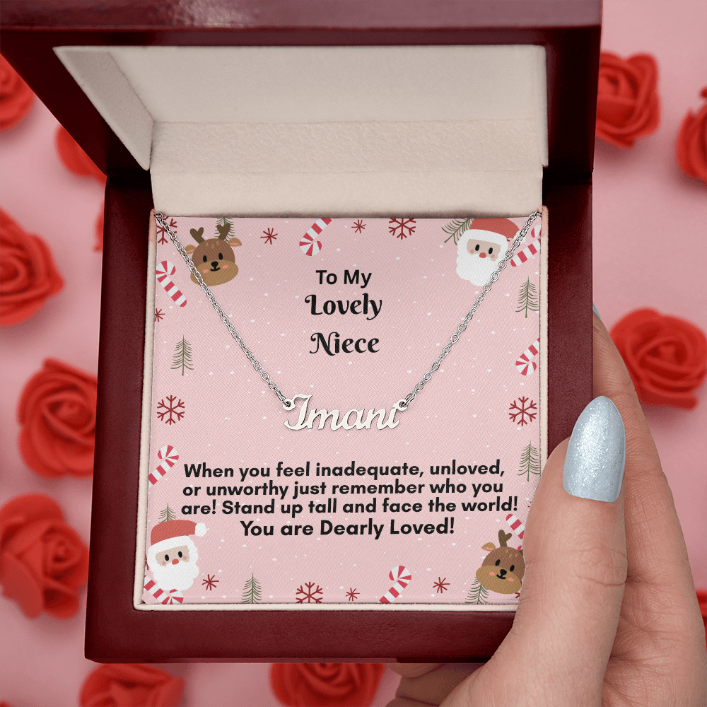 Personalized Named Necklace   on sale now half price!