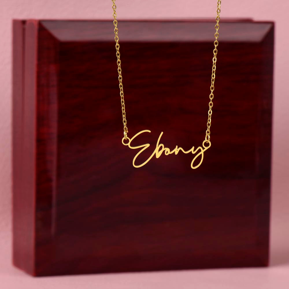 Signature name Necklace