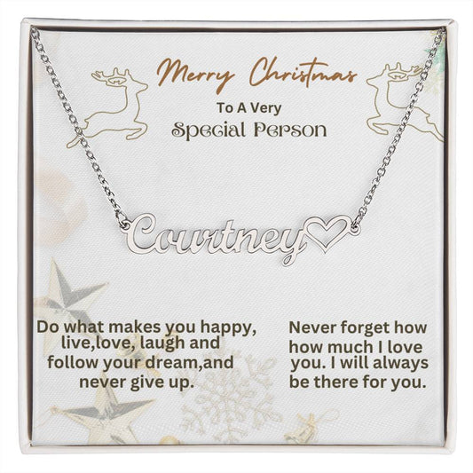 Personalized Heart Named Necklace