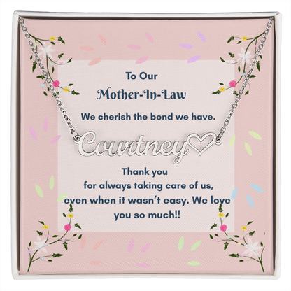 Personalized  Heart Name Necklace