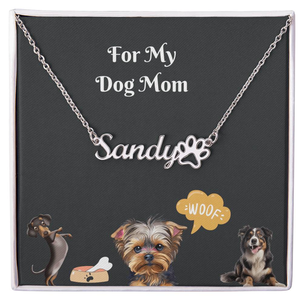 Personalized Paw Print Necklace - A Heartfelt Tribute to Your Furry Friend