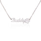 Paw Print Named Necklace