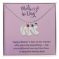 Custom Baby Feet Necklace with Birthstone