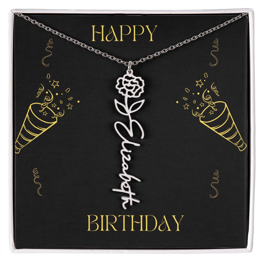 Personalized Flower Name Necklace: A Meaningful Gift for Every Occasion