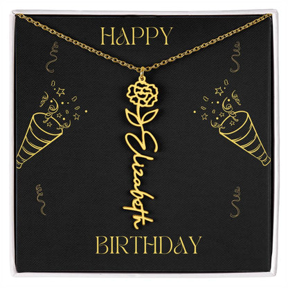 Personalized Flower Name Necklace: A Meaningful Gift for Every Occasion