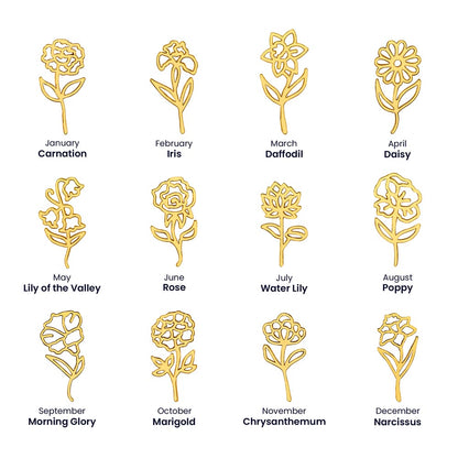 Personalized Flower Name Necklace - A Unique Graduation Gift