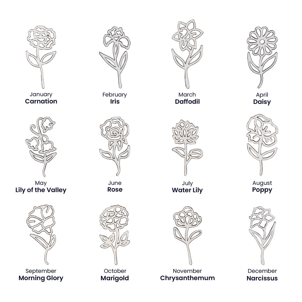 Personalized Flower Name Necklace - A Unique Graduation Gift
