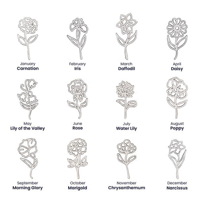Personalized Flower Name Necklace - A Unique Graduation Gift