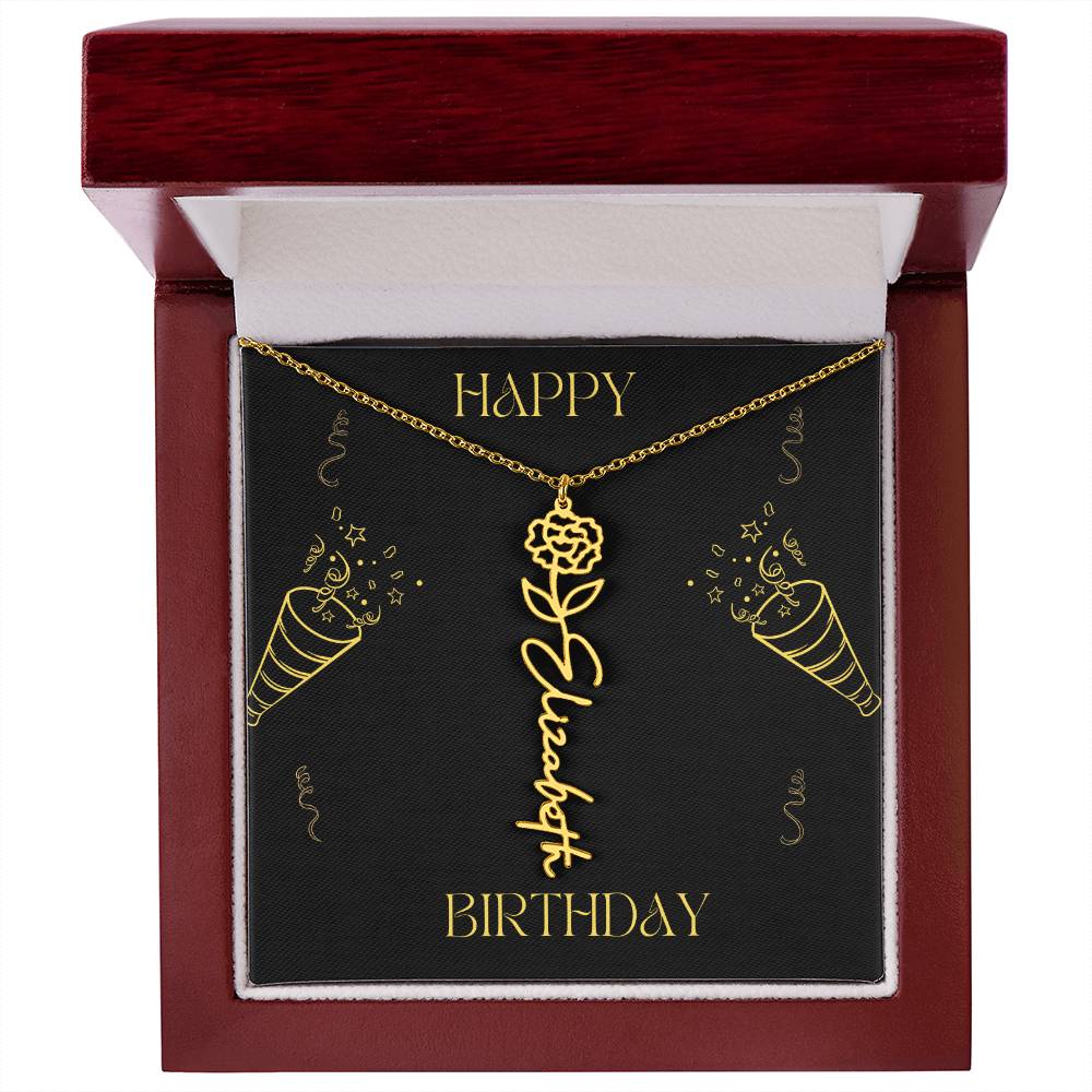 Personalized Flower Name Necklace: A Meaningful Gift for Every Occasion