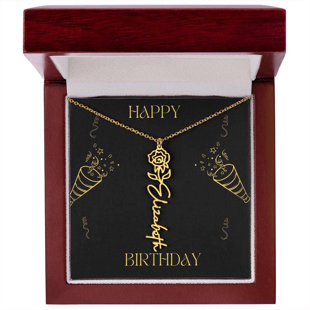 Personalized Flower Name Necklace: A Meaningful Gift for Every Occasion