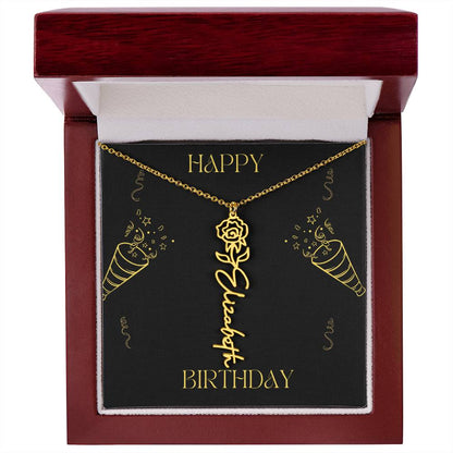 Personalized Flower Name Necklace: A Meaningful Gift for Every Occasion