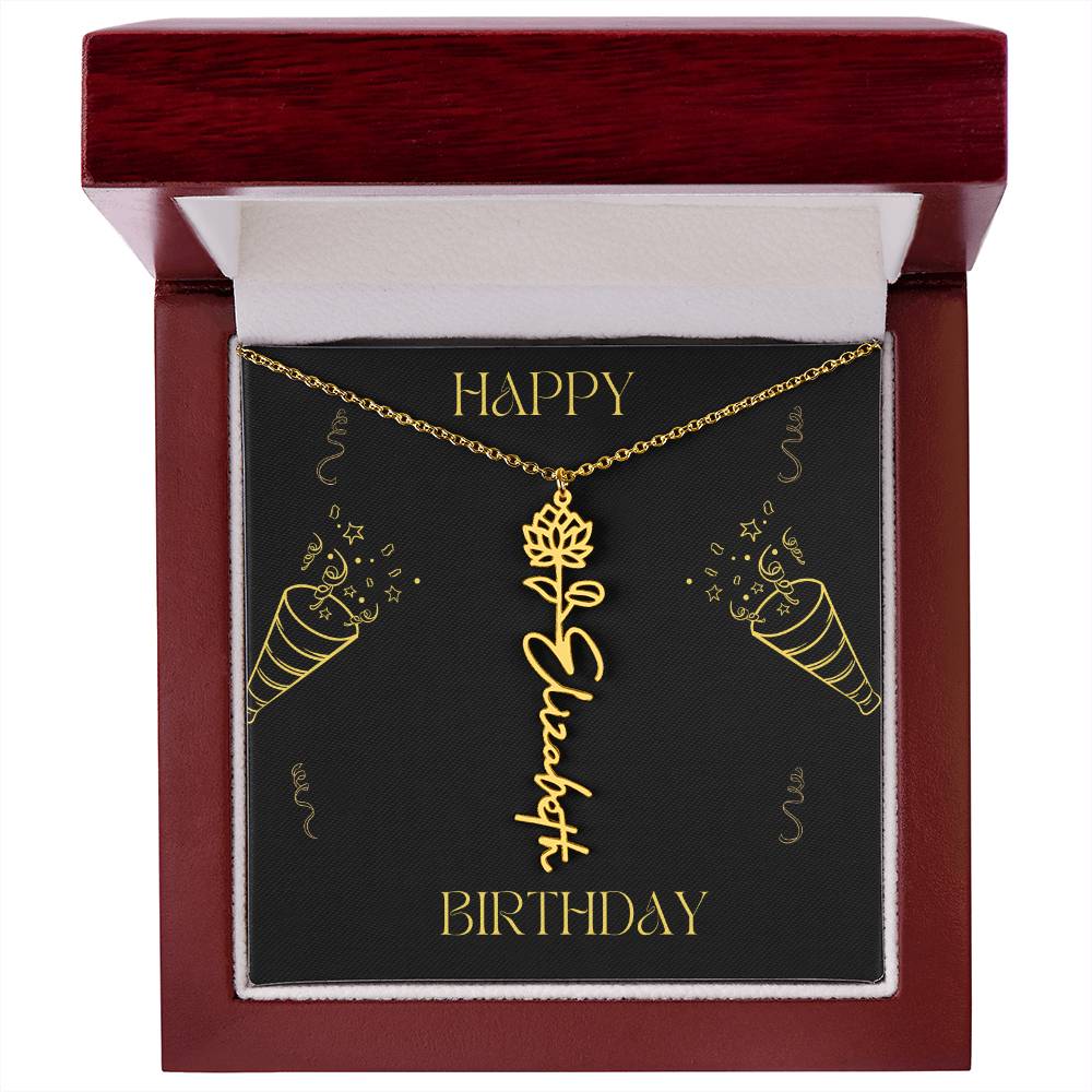 Personalized Flower Name Necklace: A Meaningful Gift for Every Occasion