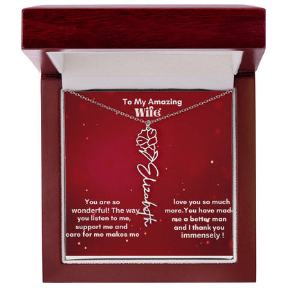 Personalized Flower Name Necklace – A Heartfelt Gift That Blooms with Meaning
