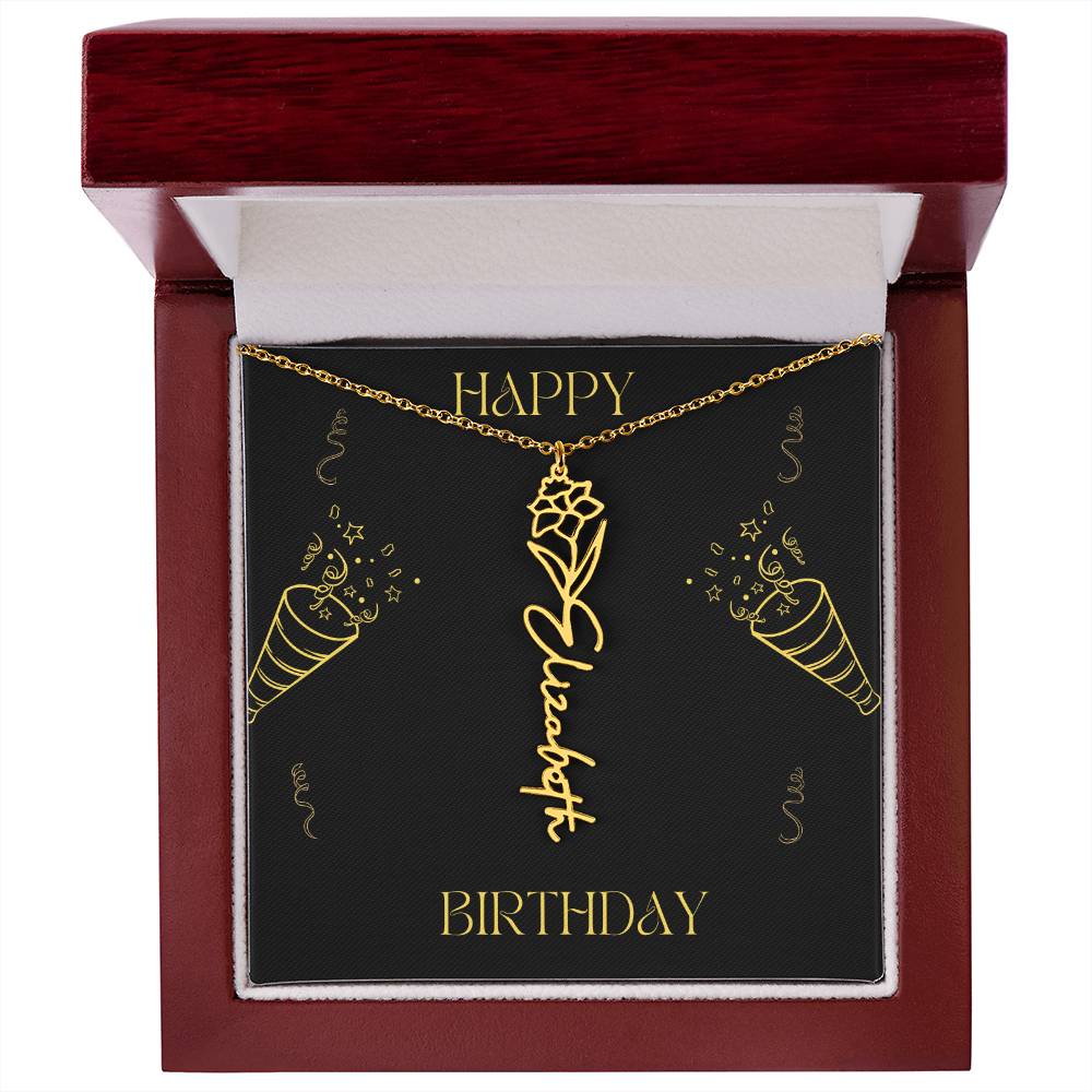Personalized Flower Name Necklace: A Meaningful Gift for Every Occasion