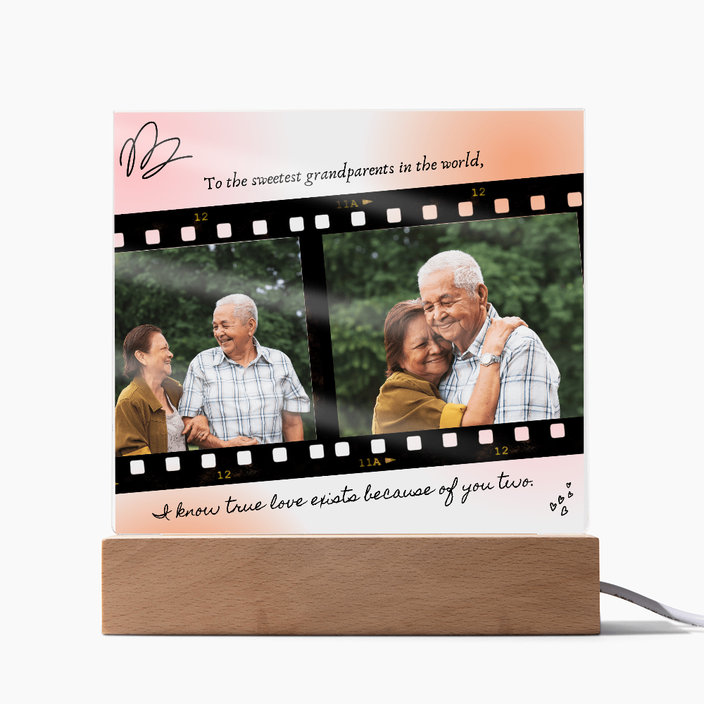 Personalized Acrylic Plaque for Grandparents: A Heartfelt Gift to Cherish Forever