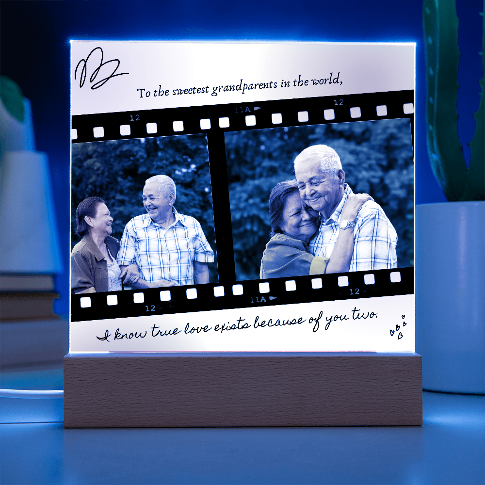 Personalized Acrylic Plaque for Grandparents: A Heartfelt Gift to Cherish Forever