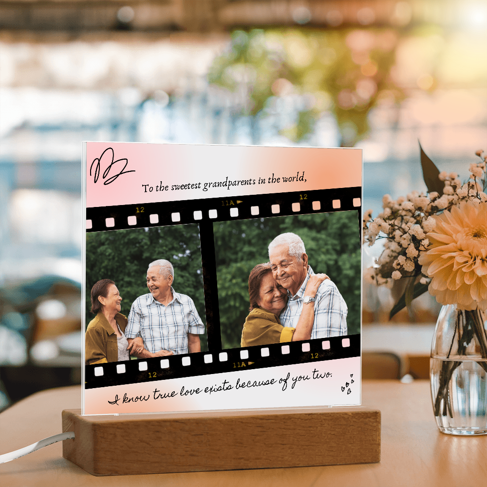 Personalized Acrylic Plaque for Grandparents: A Heartfelt Gift to Cherish Forever