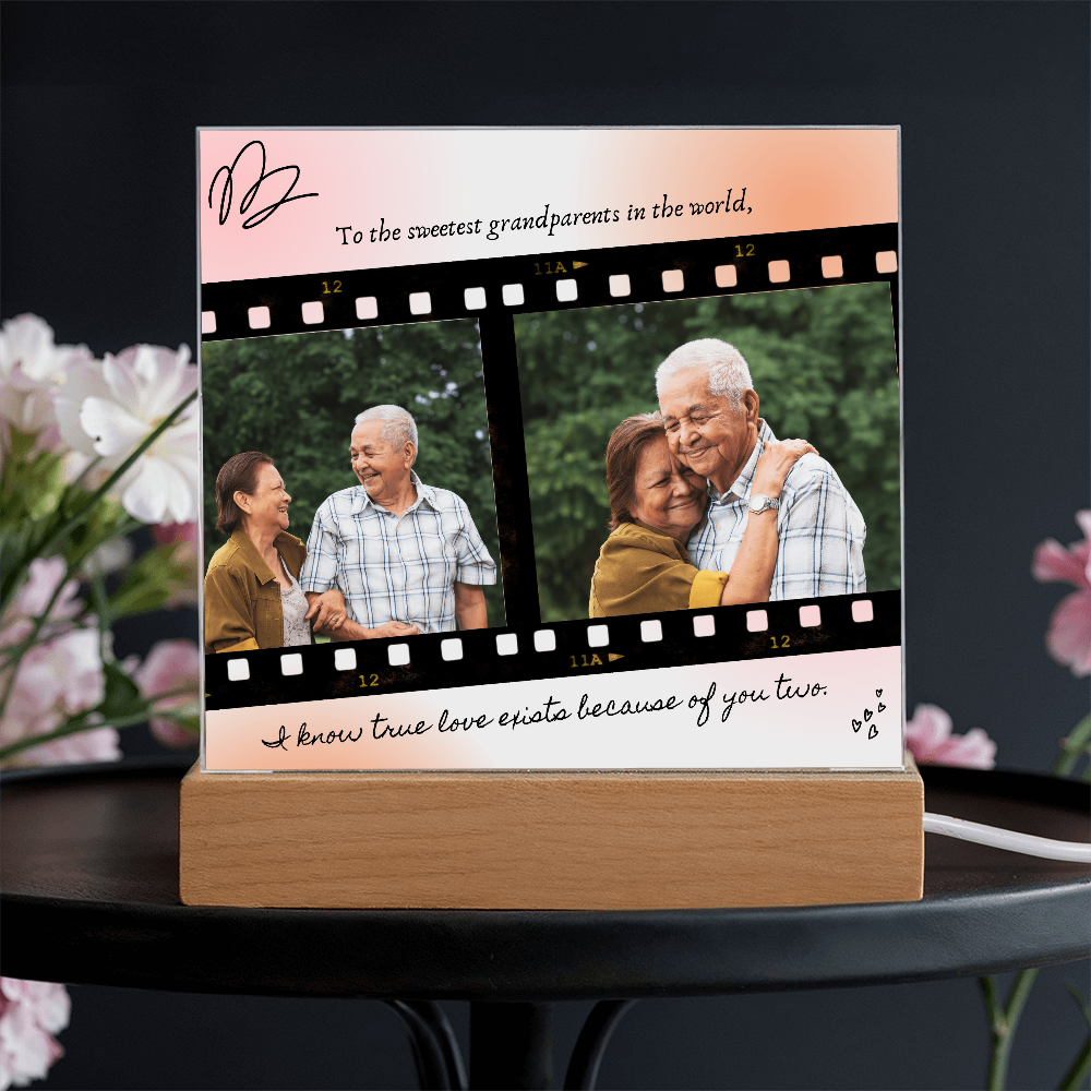 Personalized Acrylic Plaque for Grandparents: A Heartfelt Gift to Cherish Forever