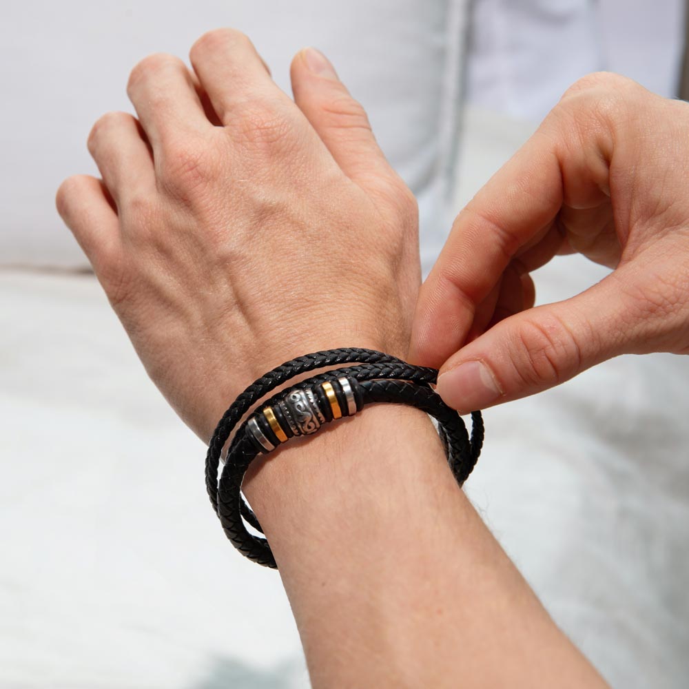 Forever Love Men Magnetic Clasp Bracelet