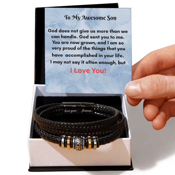 Men's"  Love You Forever" Bracelet