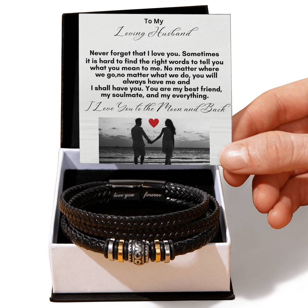 Forever Love Men Magnetic Clasp Bracelet