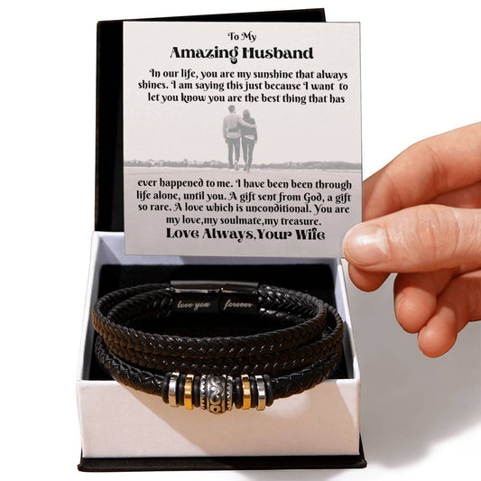 Men's "Love You Forever " Bracelet