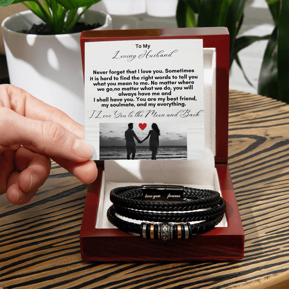 Forever Love Men Magnetic Clasp Bracelet