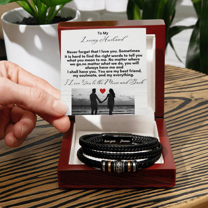 Forever Love Men Magnetic Clasp Bracelet
