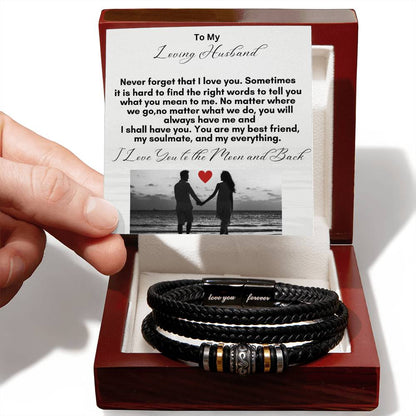 Forever Love Men Magnetic Clasp Bracelet