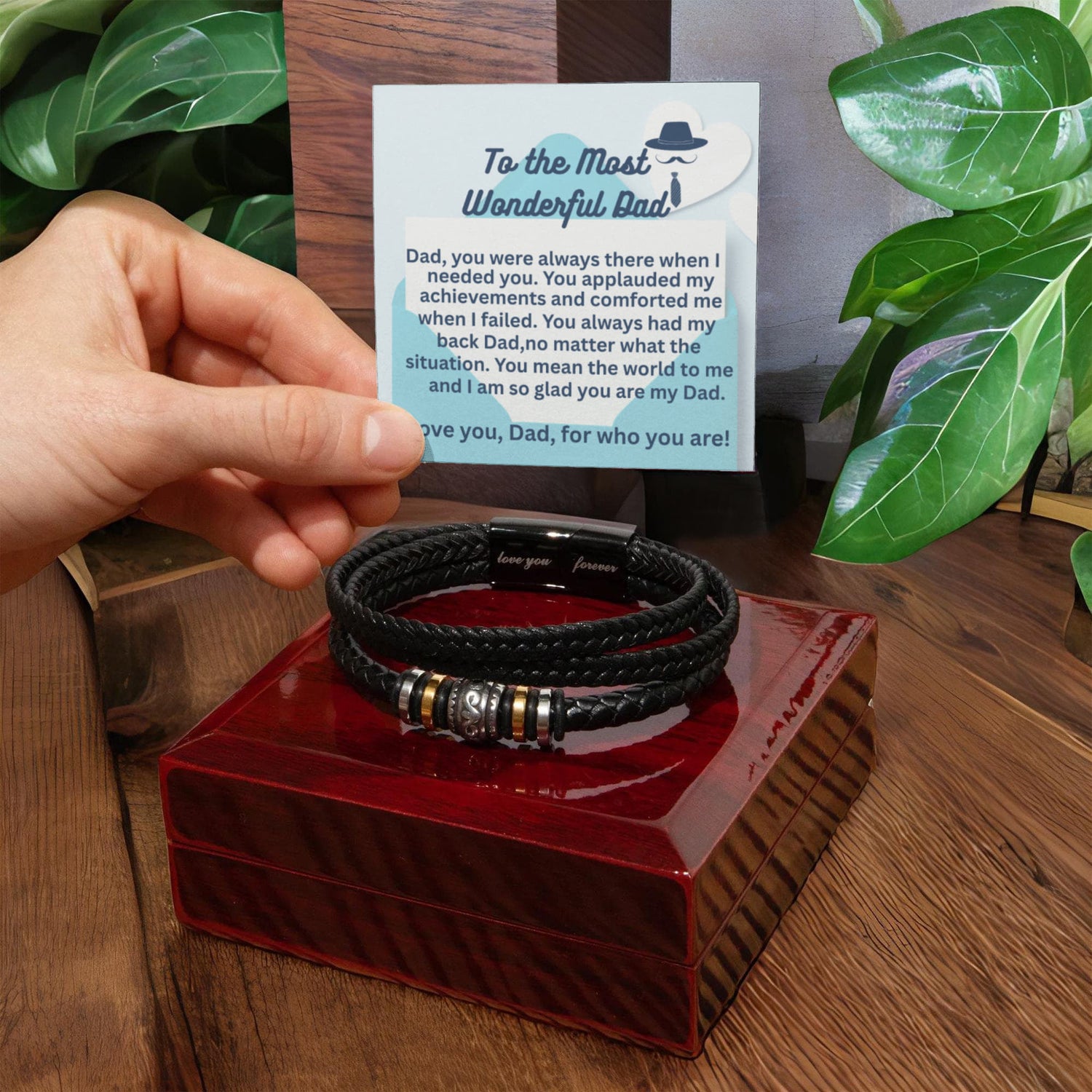 A "Love You Forever" Bracelet for Dad