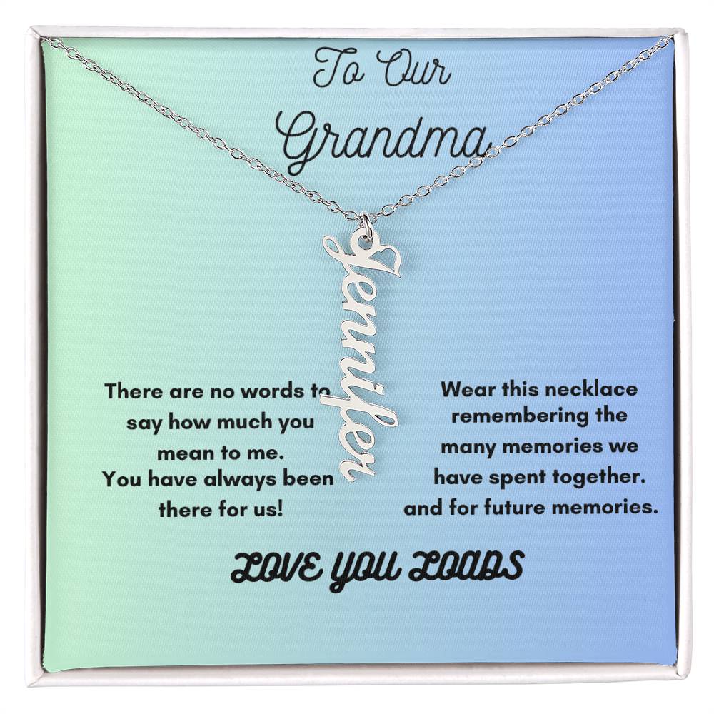 Heartfelt Personalized Necklace for Grandma – Cherish Her Grandkids&