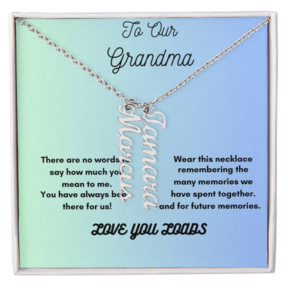 Heartfelt Personalized Necklace for Grandma – Cherish Her Grandkids&