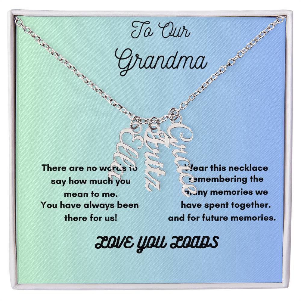Heartfelt Personalized Necklace for Grandma – Cherish Her Grandkids&