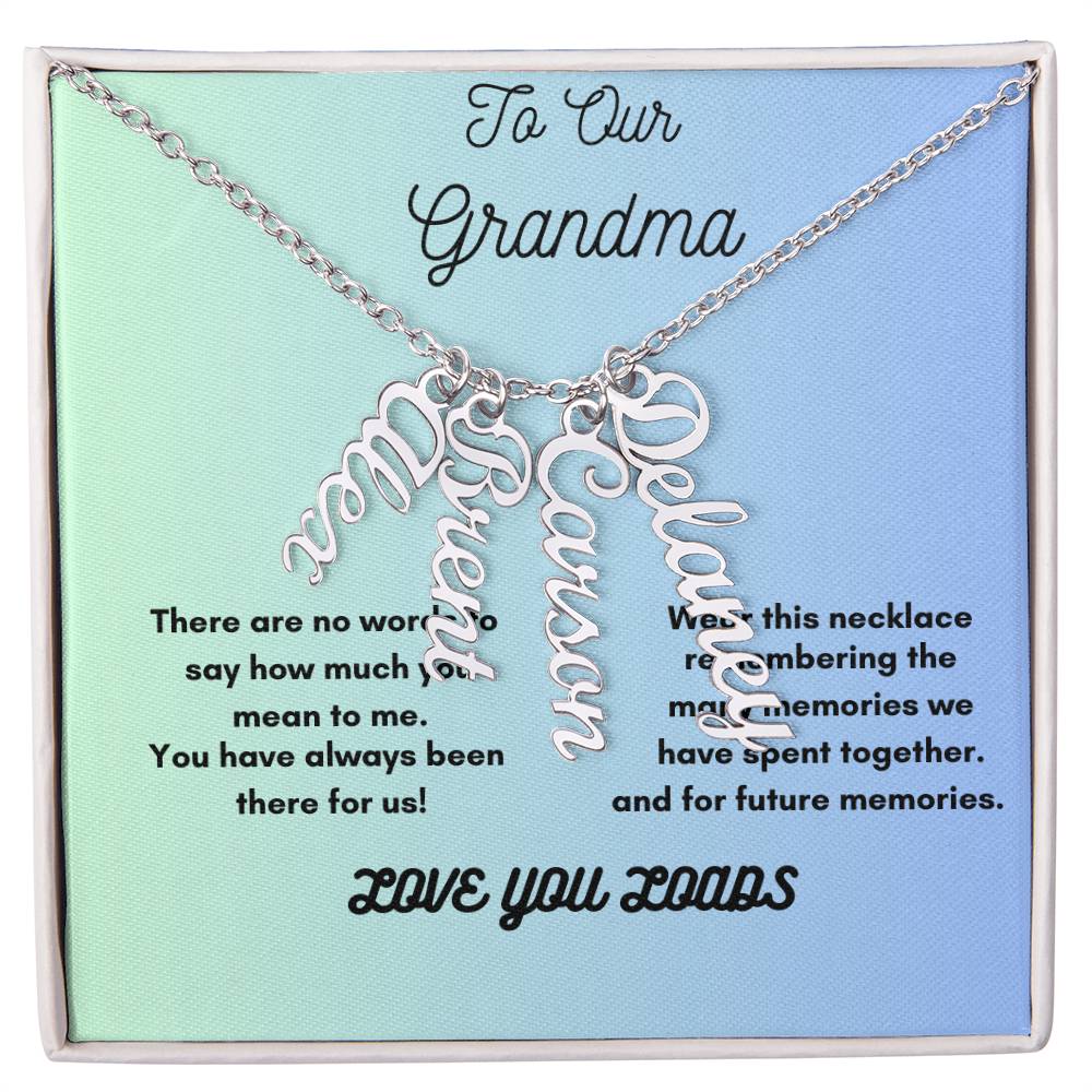 Heartfelt Personalized Necklace for Grandma – Cherish Her Grandkids&
